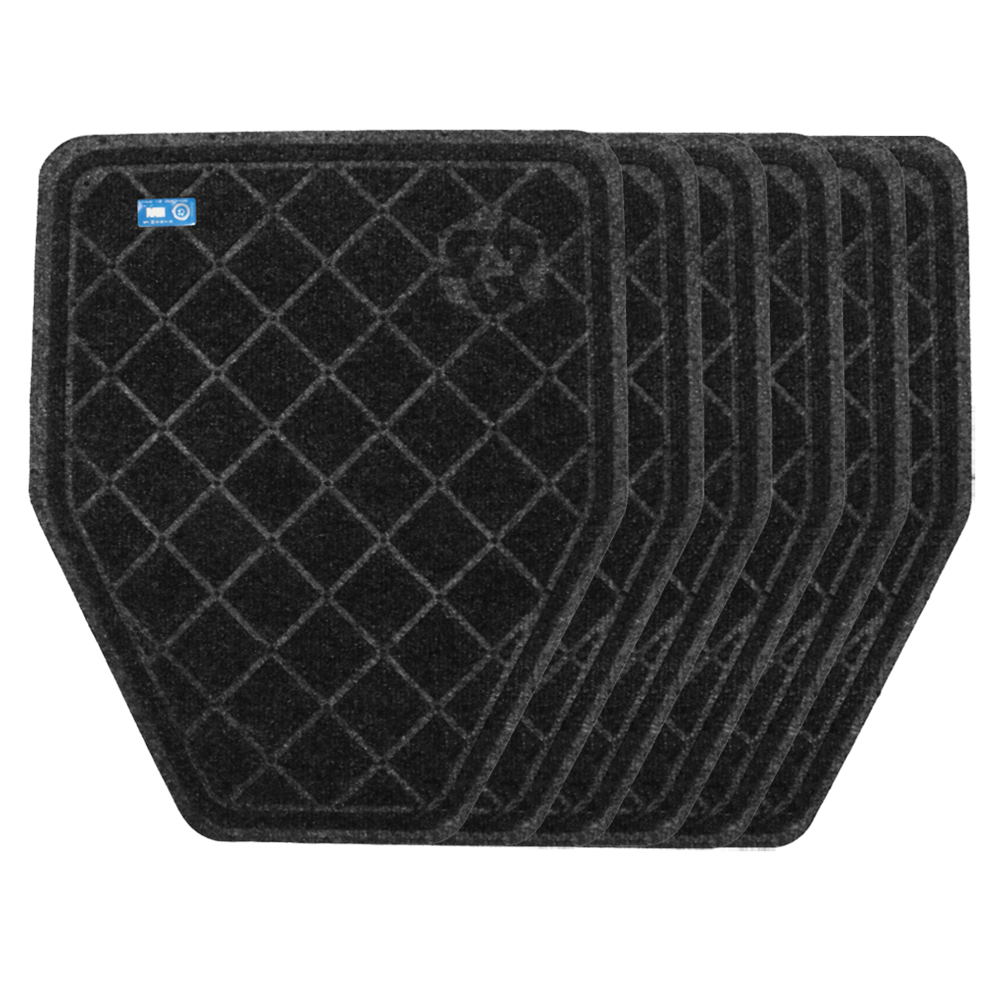 M+A Matting CleanShield Urinal Restroom Safety Mat,17.25" x 20.5" Charcoal, 3/16" Thickness, Model # 406516900